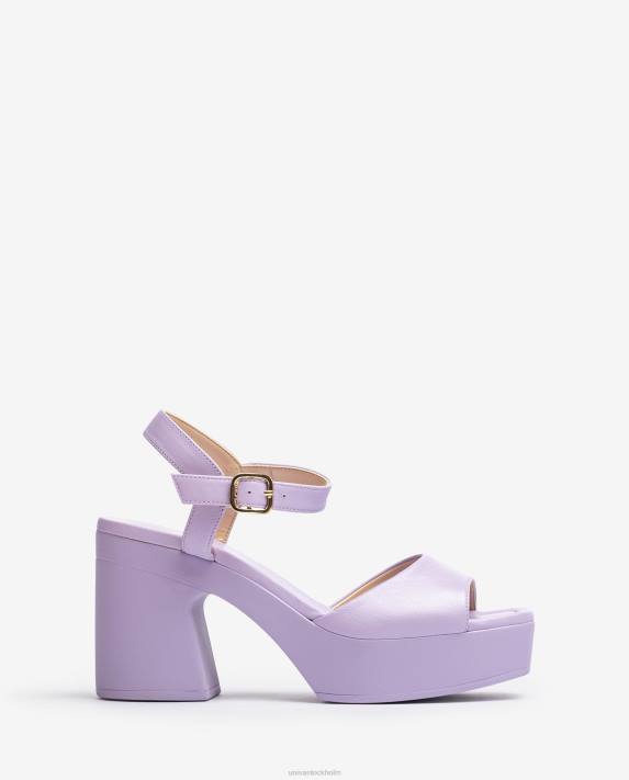 Unisa kvinnor lila sandal med blockklack 06DT88