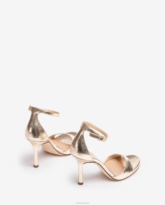 Unisa kvinnor mode högklackad sandal i metallisk effekt 06DT21