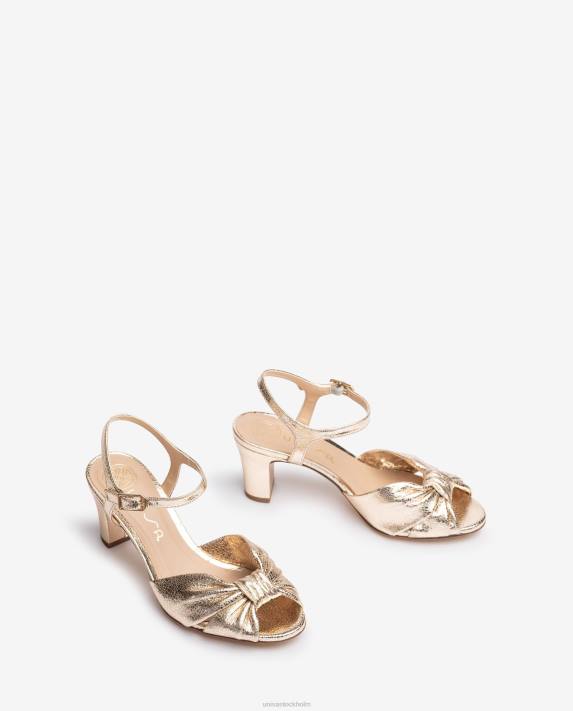 Unisa kvinnor mode smart sandal i metallisk effekt 06DT175