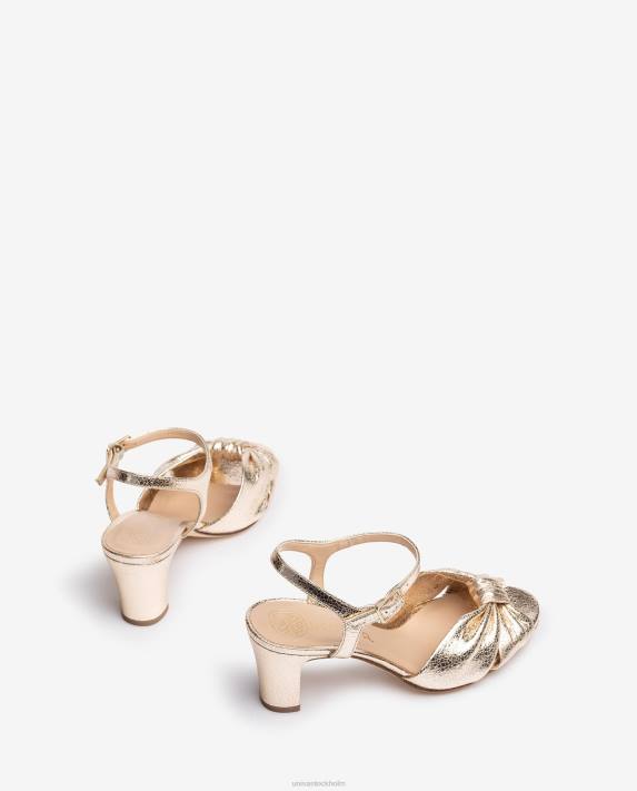 Unisa kvinnor mode smart sandal i metallisk effekt 06DT175