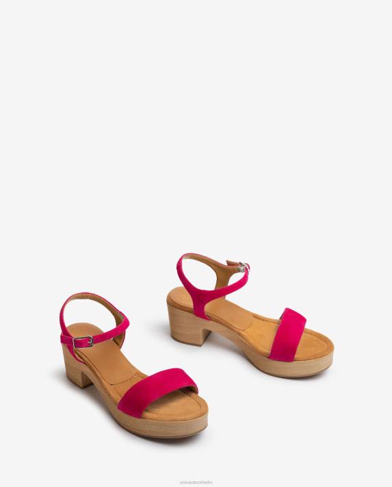 Unisa kvinnor rosa sandal med låg klack 06DT130