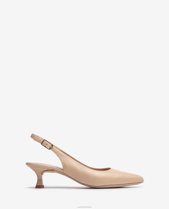 Unisa kvinnor beige läder sling tillbaka 06DT515