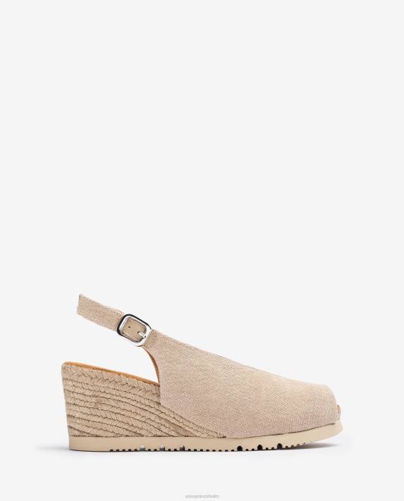 Unisa kvinnor brun slingback jute sandal 06DT469