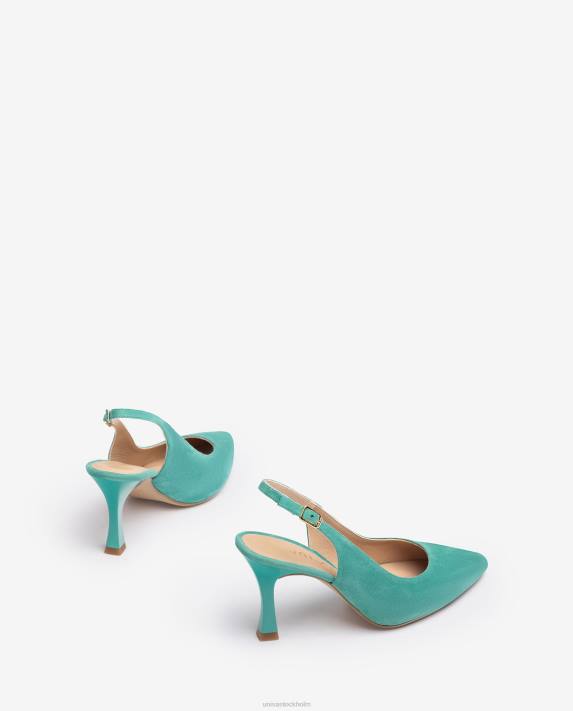 Unisa kvinnor grön spetsig tå sling tillbaka 06DT505