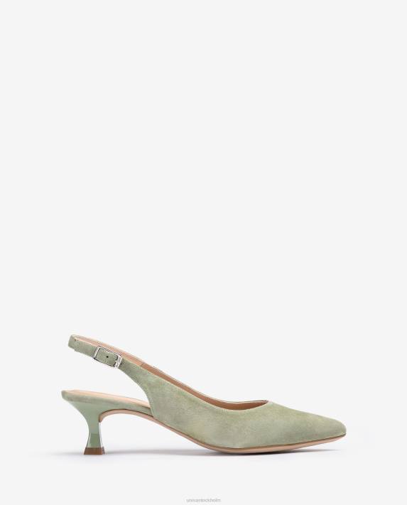 Unisa kvinnor grön spetsig tå slingback 06DT544
