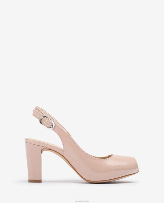 Unisa kvinnor graciös lackläder peep toe slingbacks 06DT547