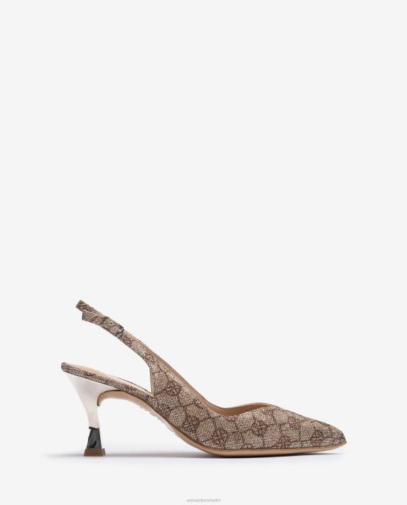 Unisa kvinnor graciös slingback med målad klack 06DT516