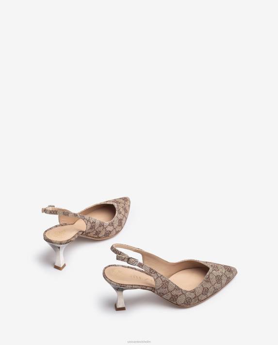 Unisa kvinnor graciös slingback med målad klack 06DT516