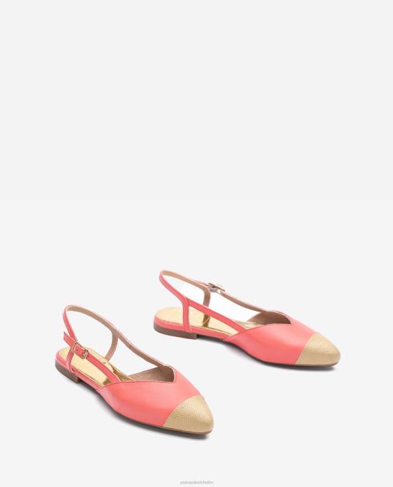 Unisa kvinnor graciös tvåfärgad platt slingbacksko 06DT1327