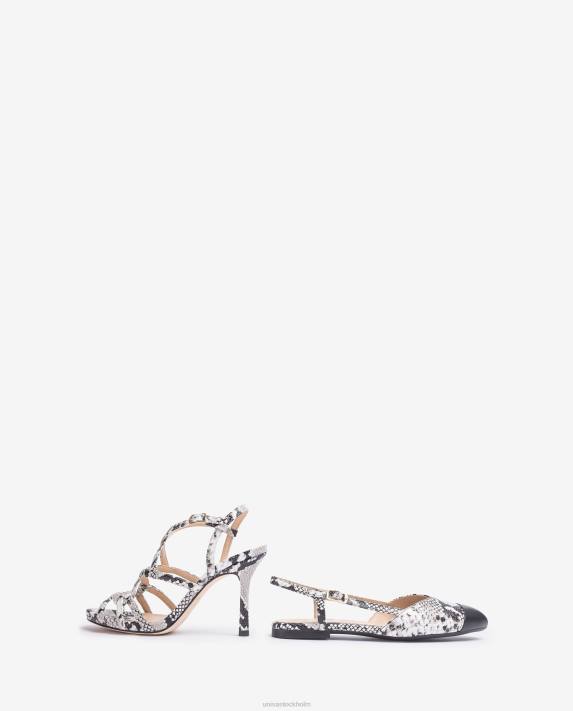 Unisa kvinnor graciös tvåfärgad platt slingbacksko 06DT537