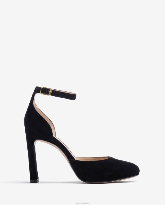 Unisa kvinnor mode d'orsay sko med ankelrem i mocka 06DT517