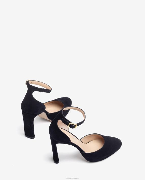 Unisa kvinnor mode d\'orsay sko med ankelrem i mocka 06DT517