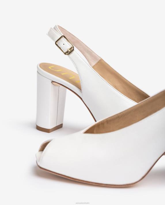 Unisa kvinnor mode läder brud slingback peep toe skor 06DT837