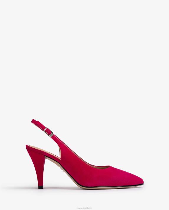 Unisa kvinnor rosa slingback i mocka med spetsig tå 06DT540