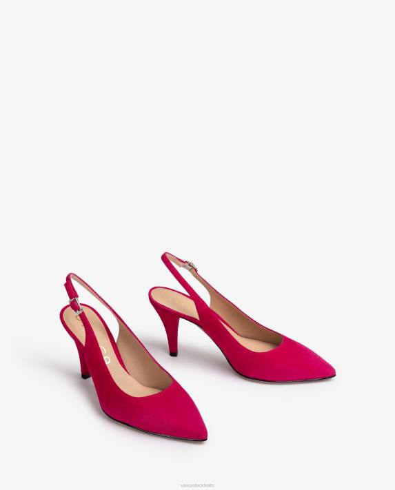 Unisa kvinnor rosa slingback i mocka med spetsig tå 06DT540