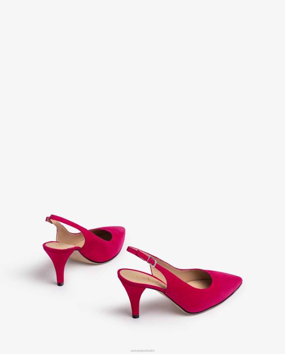 Unisa kvinnor rosa slingback i mocka med spetsig tå 06DT540