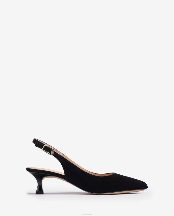 Unisa kvinnor svart mocka sling tillbaka 06DT520