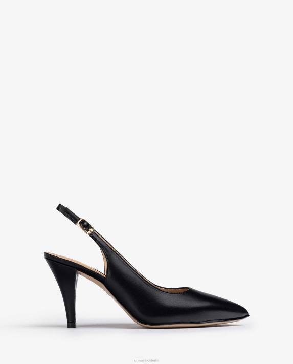 Unisa kvinnor svart slingback läder pumps 06DT541