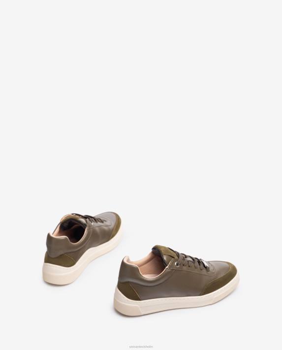 Unisa kvinnor grön sneakers med kontrasterande tå och häl 06DT1244