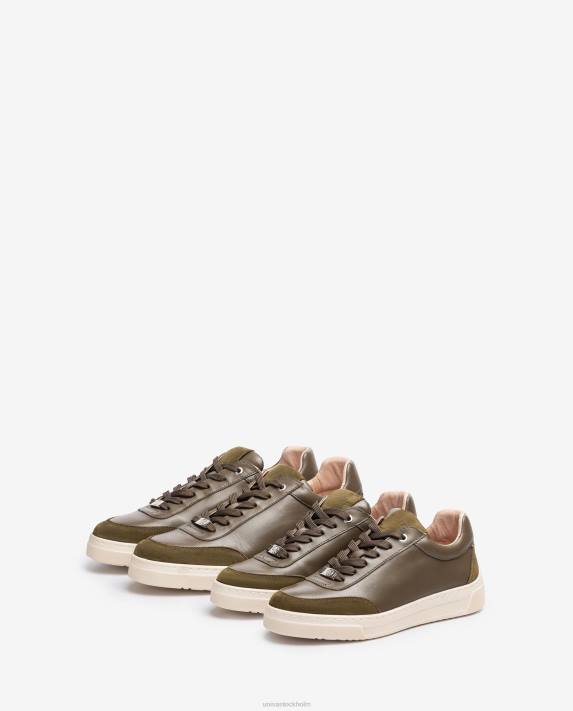 Unisa kvinnor grön sneakers med kontrasterande tå och häl 06DT1244