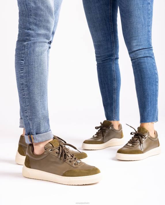 Unisa kvinnor grön sneakers med kontrasterande tå och häl 06DT1244