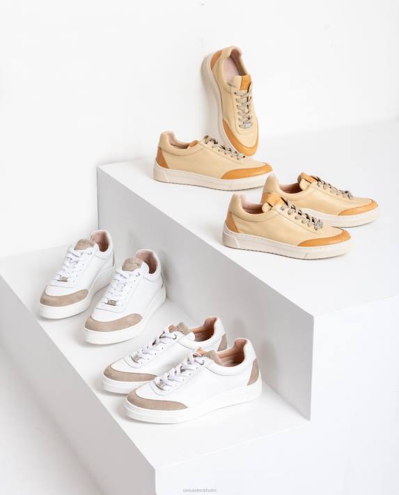 Unisa kvinnor graciös sneakers med kontrasterande tå och häl 06DT678