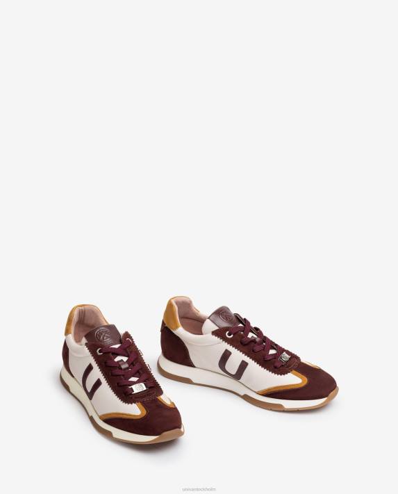 Unisa kvinnor röd kontrasterande supermjuk sportsko 06DT1293