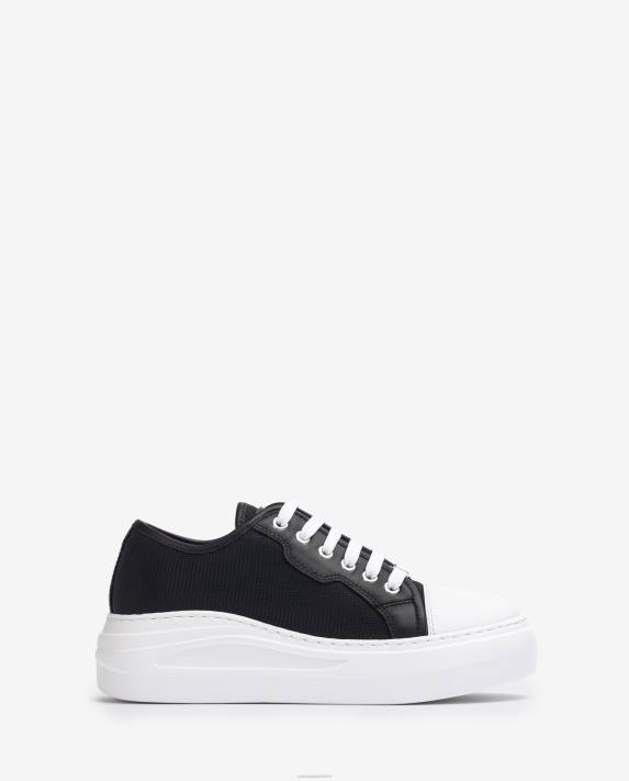 Unisa kvinnor svart sneaker i tyg 06DT657