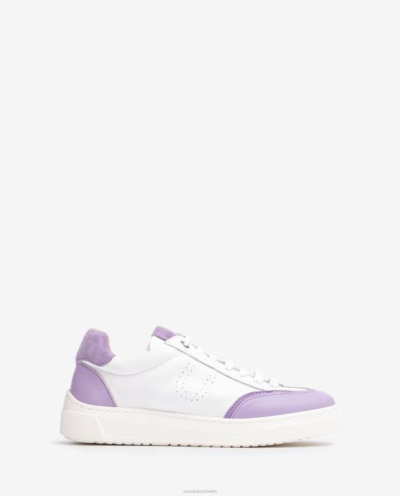 Unisa kvinnor vit sneaker med kontrasterande tå och häl 06DT651