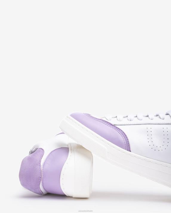 Unisa kvinnor vit sneaker med kontrasterande tå och häl 06DT651