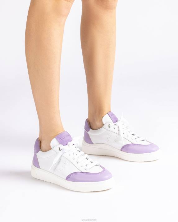 Unisa kvinnor vit sneaker med kontrasterande tå och häl 06DT651