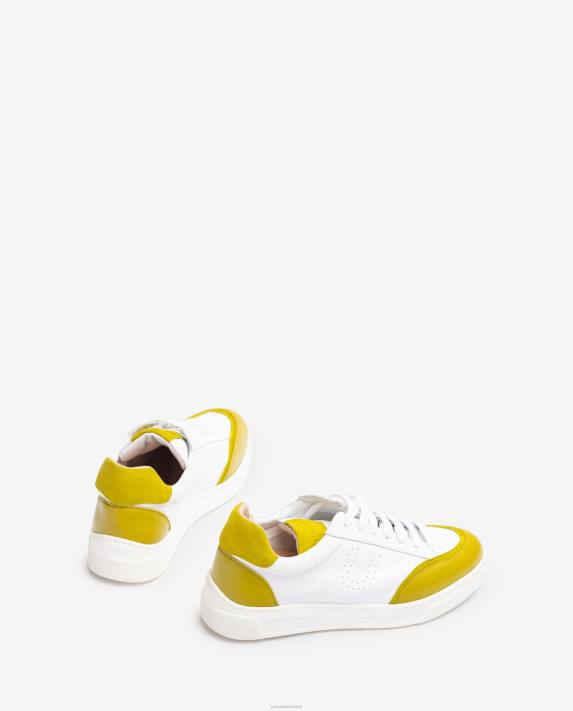 Unisa kvinnor vit sneaker med kontrasterande tå och häl 06DT652