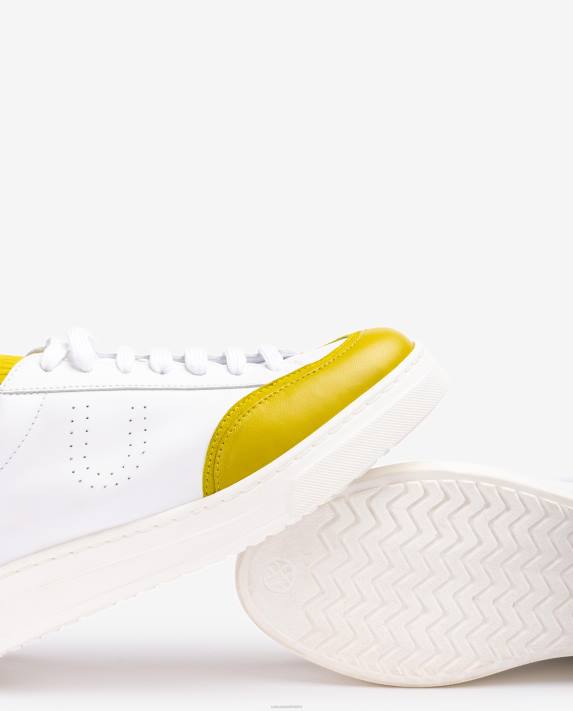 Unisa kvinnor vit sneaker med kontrasterande tå och häl 06DT652