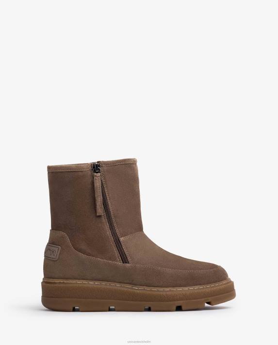 Unisa barn graciös ankelboots i mocka med mjukt pälsfoder 06DT905