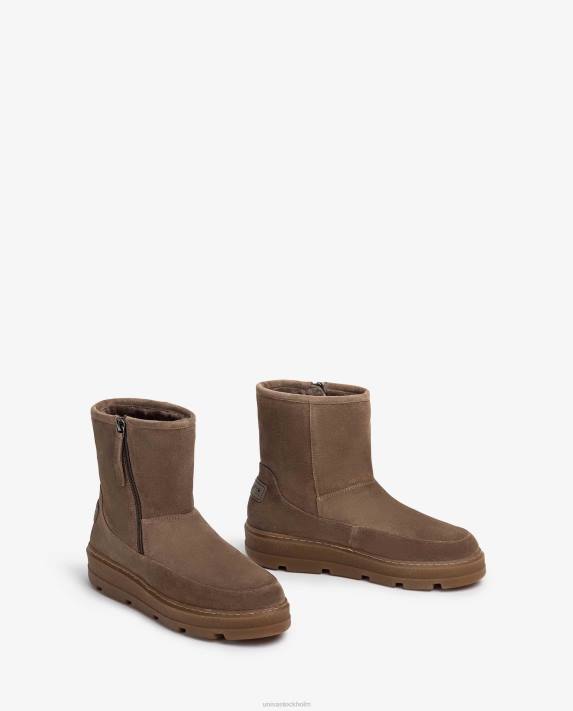 Unisa barn graciös ankelboots i mocka med mjukt pälsfoder 06DT905