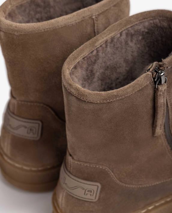 Unisa barn graciös ankelboots i mocka med mjukt pälsfoder 06DT905