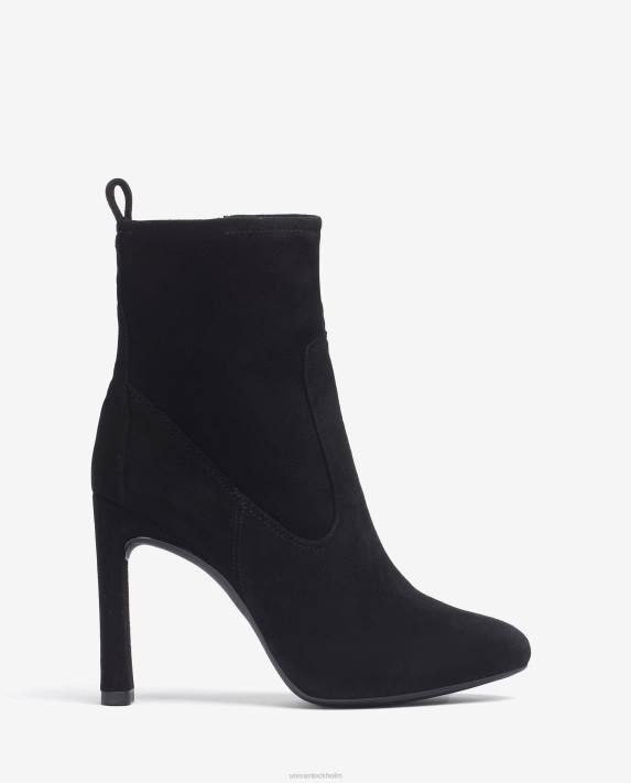 Unisa barn mode ankelboots i mocka med klack och innerplattform 06DT999