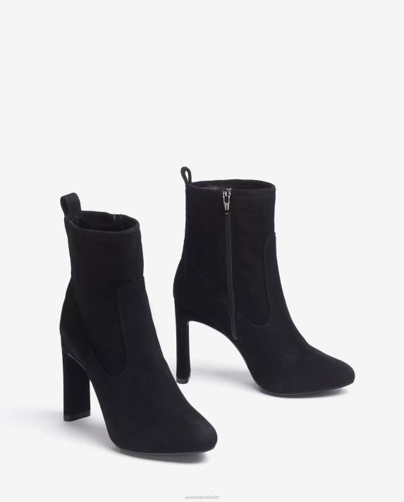 Unisa barn mode ankelboots i mocka med klack och innerplattform 06DT999