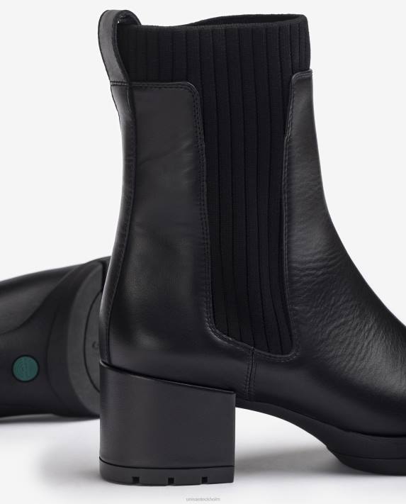 Unisa barn mode ankelstövel i läder med ribbad strumpa 06DT939