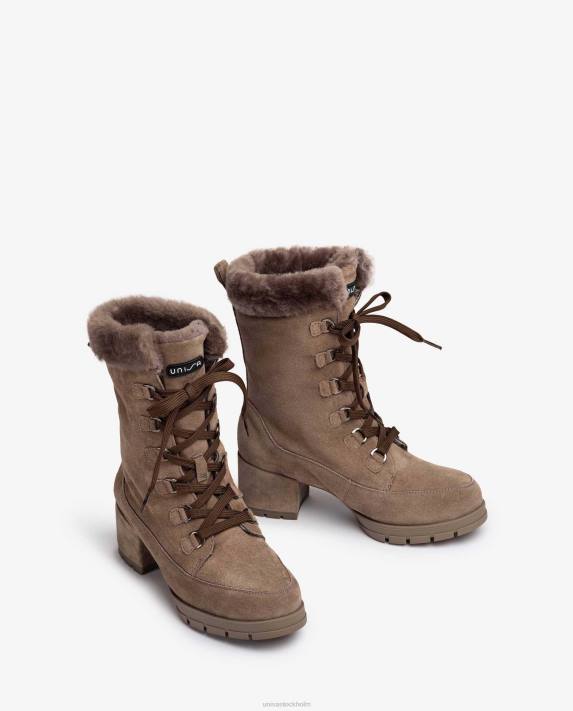 Unisa barn mode medium klack stövlar i mocka med snörning 06DT932