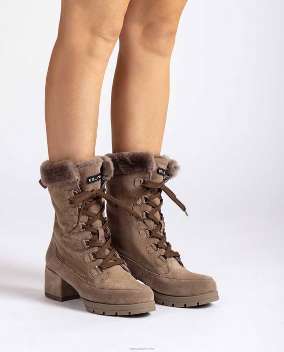 Unisa barn mode medium klack stövlar i mocka med snörning 06DT932