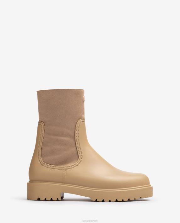 Unisa kvinnor beige gummistövel 06DT866