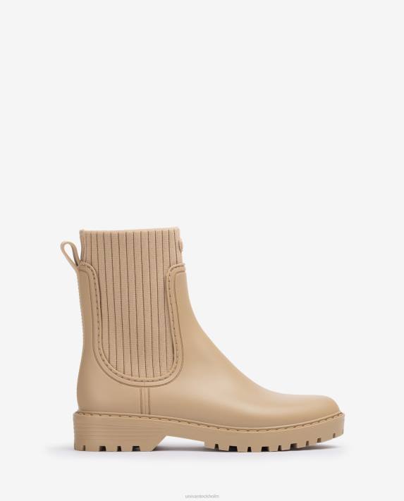 Unisa kvinnor beige supermjuka wellington stövlar 06DT857