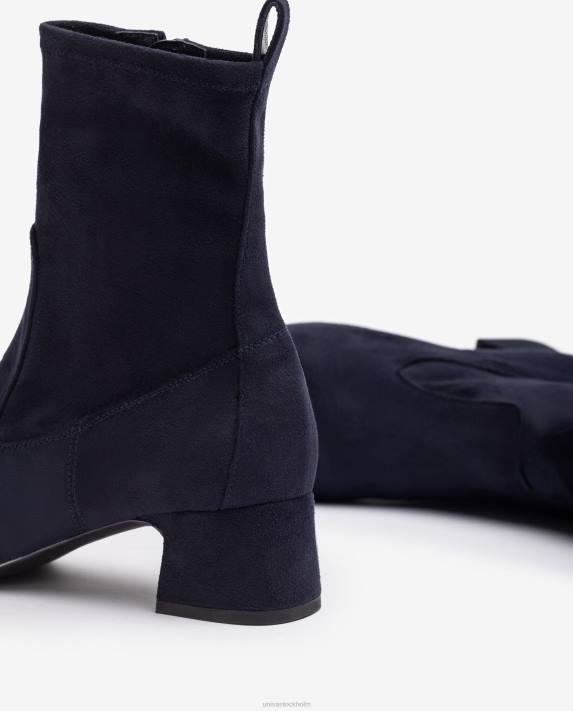 Unisa kvinnor blå ankelstövel med fyrkantig tå 06DT968