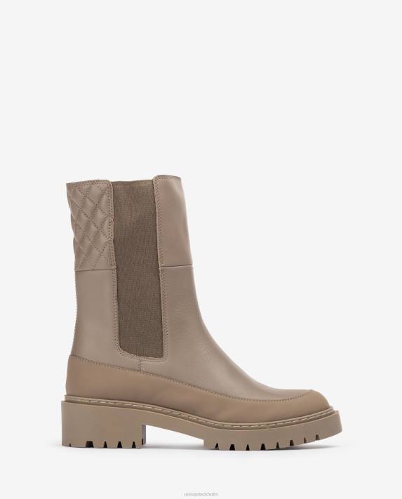 Unisa kvinnor brun ankelkänga med kil och spårsula 06DT917