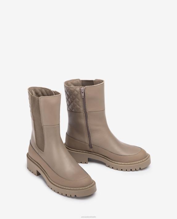 Unisa kvinnor brun ankelkänga med kil och spårsula 06DT917