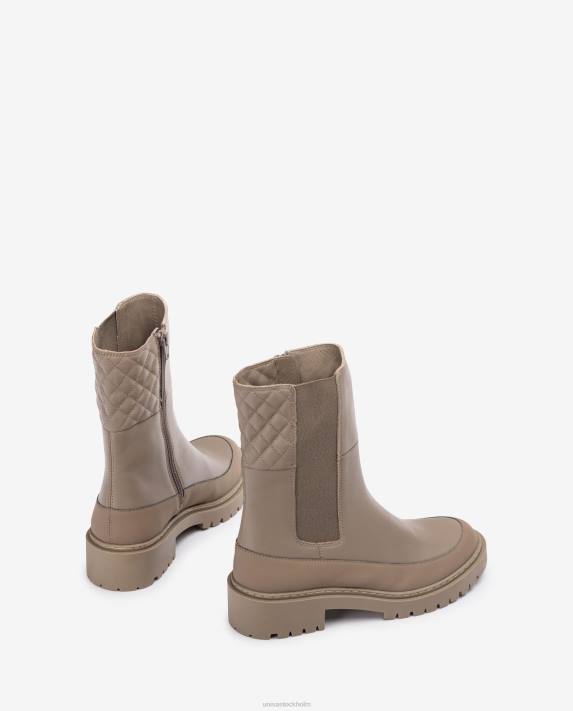 Unisa kvinnor brun ankelkänga med kil och spårsula 06DT917