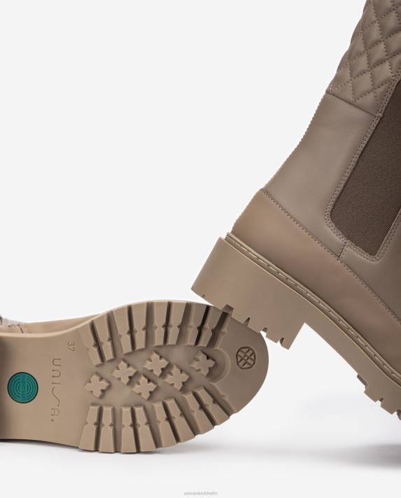 Unisa kvinnor brun ankelkänga med kil och spårsula 06DT917