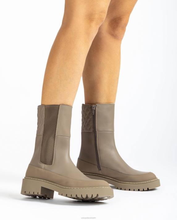 Unisa kvinnor brun ankelkänga med kil och spårsula 06DT917