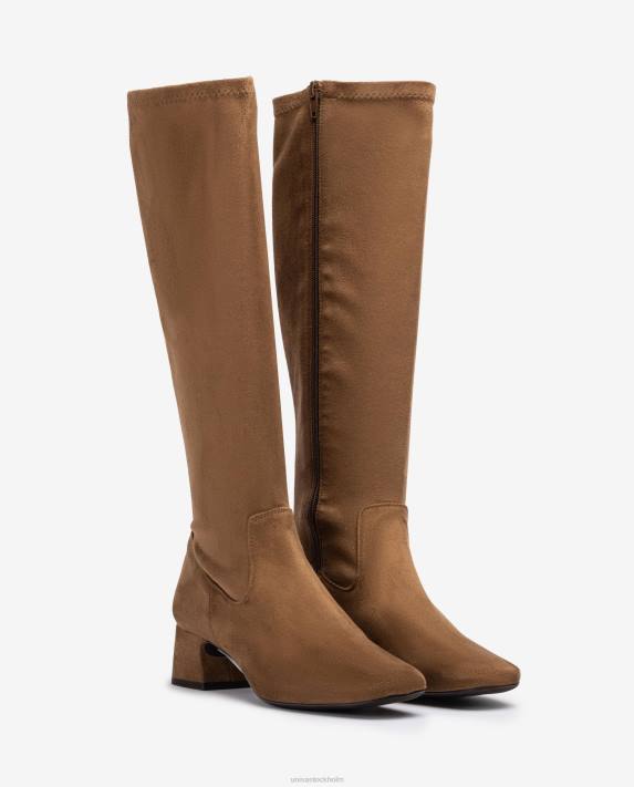 Unisa kvinnor brun ankelstövel med fyrkantig tå 06DT1031